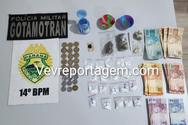 GOTAMOTRAN apreende drogas e prende indivíduo durante patrulhamento no Parque Presidente I