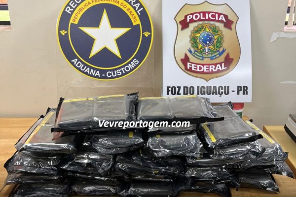 PF e Receita Federal realizam apreensões de drogas e mercadorias contrabandeadas em Foz do Iguaçu