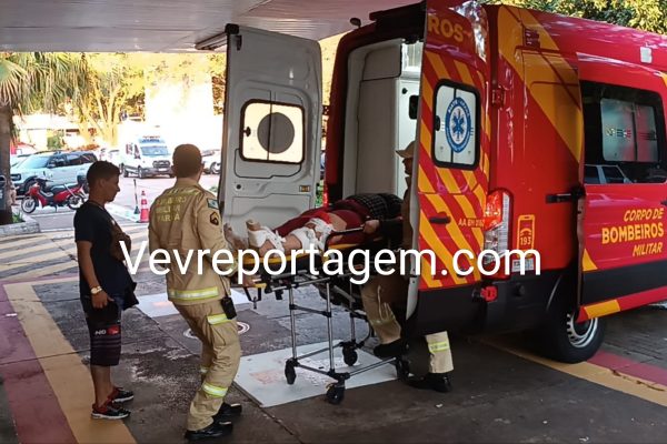 Casal fica ferido após queda de motocicleta no bairro Cidade Nova