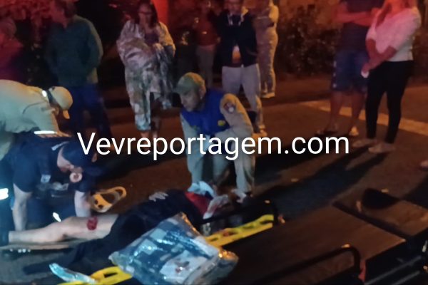 Mulher é atropelada e sofre fratura exposta no bairro Santa Rita