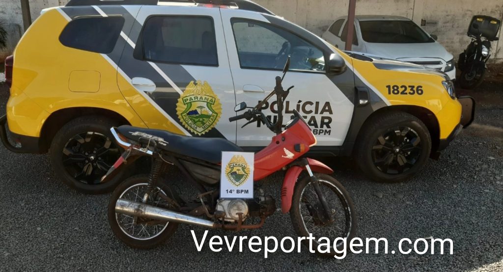 Motocicleta com sinais identificadores adulterados é apreendida durante a Operação Corpus Christi em São Miguel do Iguaçu