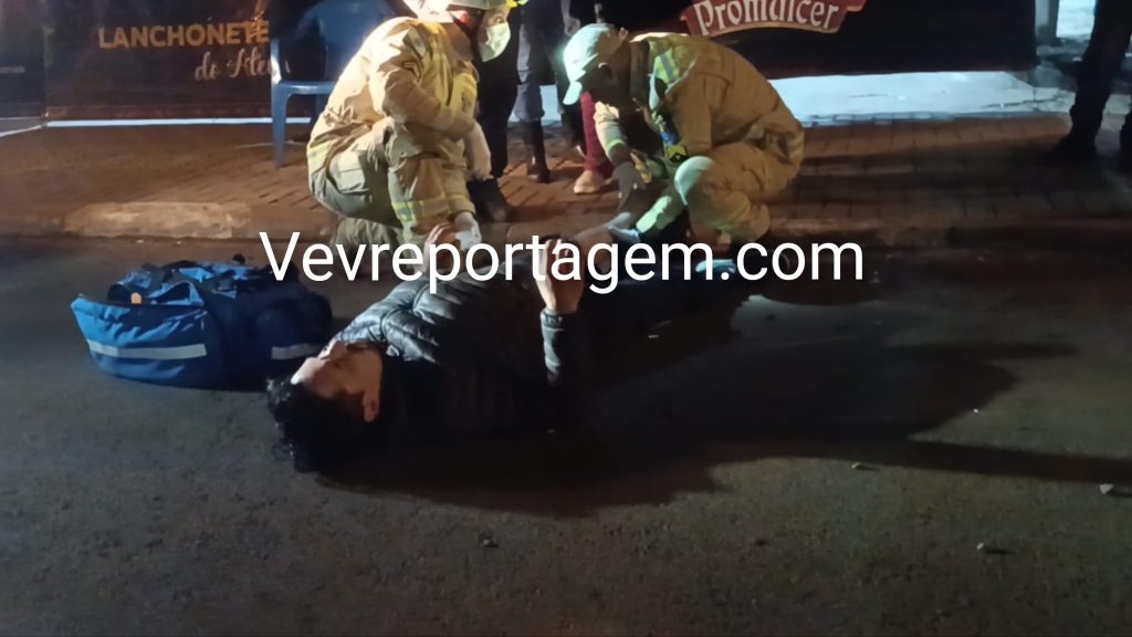 Motociclista fica ferido após queda de moto no bairro Porto Meira