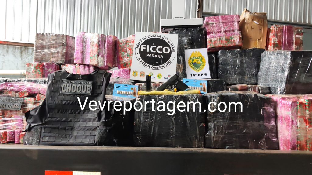 Operação Conjunta Apreende Quase Duas Toneladas de Maconha e Arma de Fogo em Foz do Iguaçu