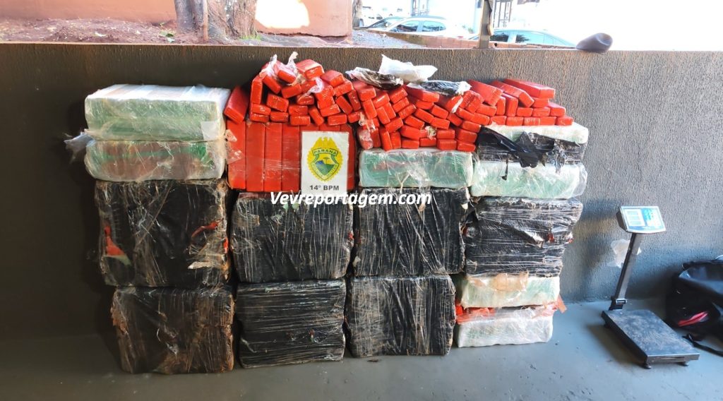 Polícia Militar apreende 625 quilos de maconha e prende foragido da Justiça no bairro Morumbi