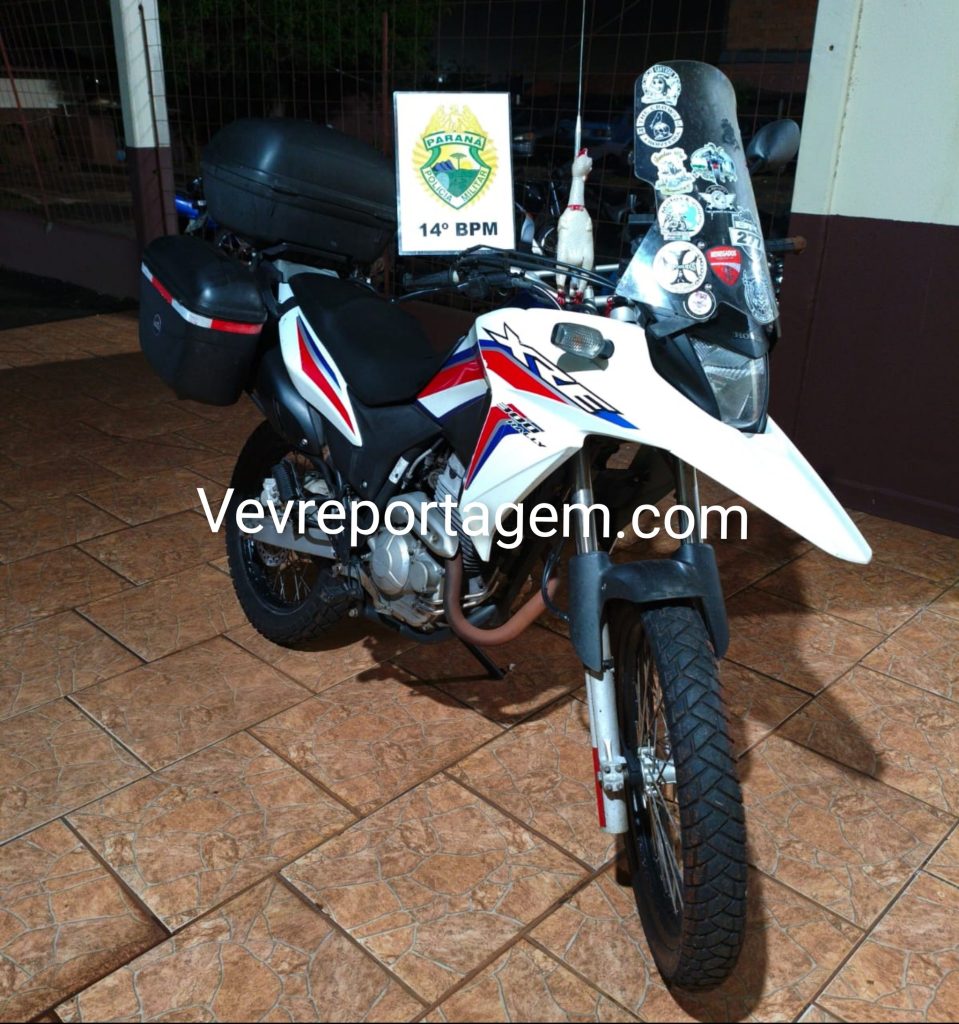 Motocicleta furtada é recuperada pela Polícia Militar em São Miguel do Iguaçu