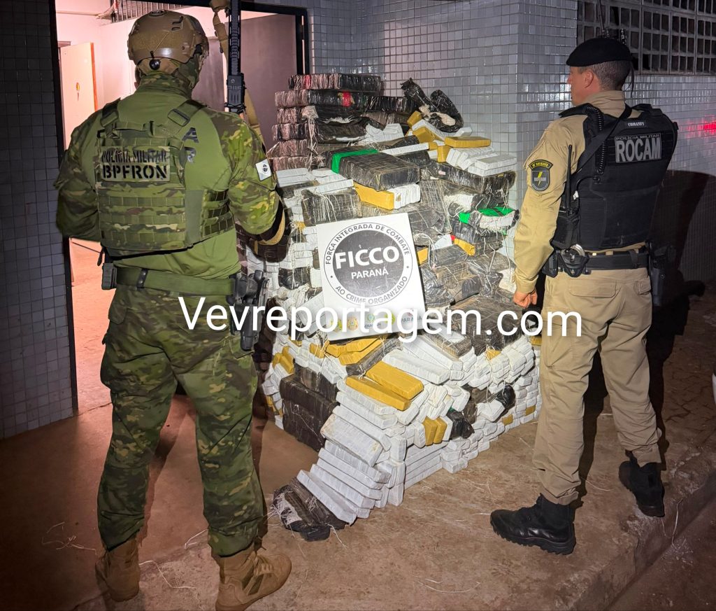 Mais de uma tonelada de maconha é apreendida em operação integrada na zona rural de São Miguel do Iguaçu