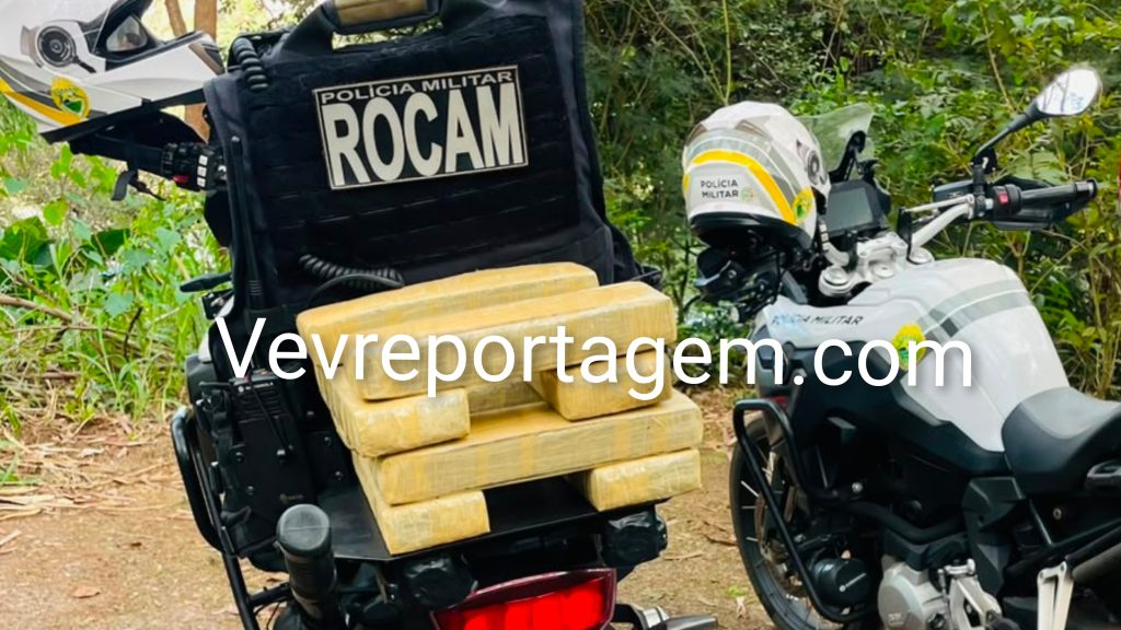 ROCAM apreende mais de 6,6 quilos de maconha durante incursão em área de mata em Foz do Iguaçu