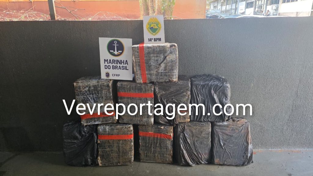 CHOQUE apreende 279 quilos de maconha em ação conjunta com a Marinha do Brasil em Foz do Iguaçu