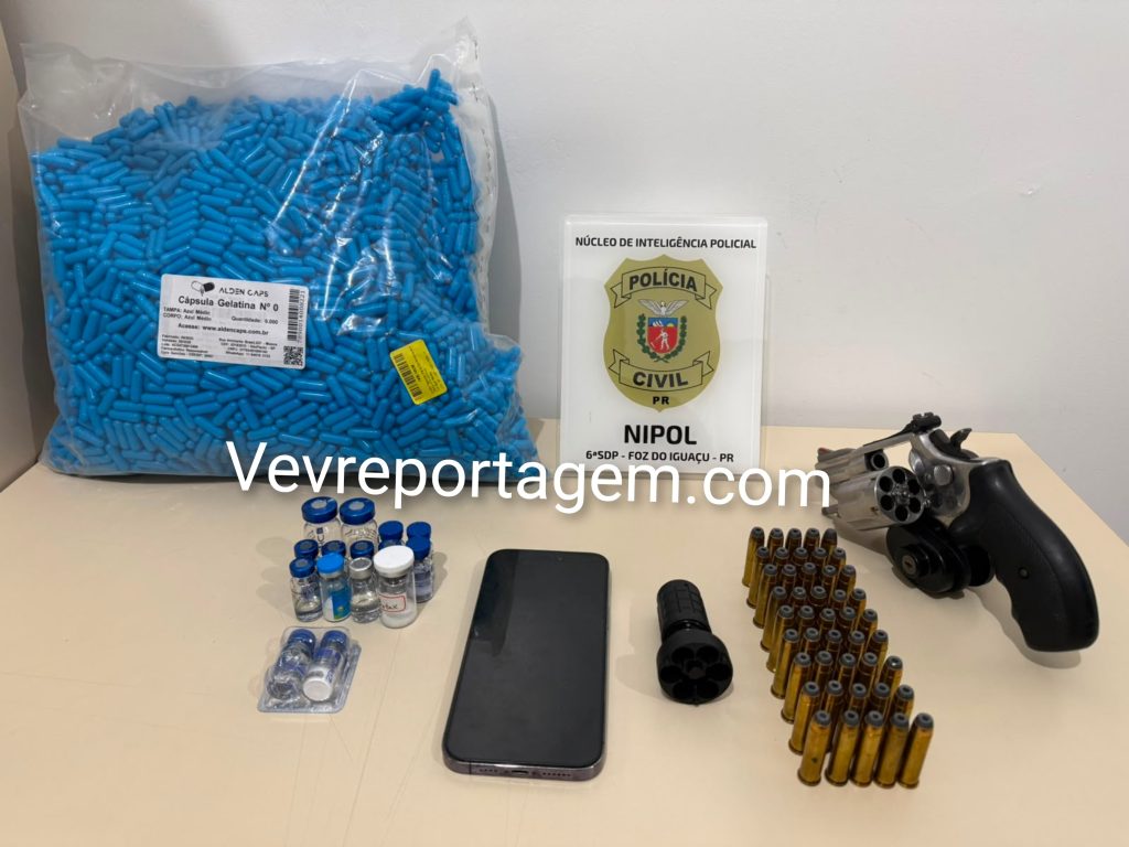 Polícia Civil cumpre mandado de busca e apreensão e apreende revólver calibre .357 em Foz do Iguaçu
