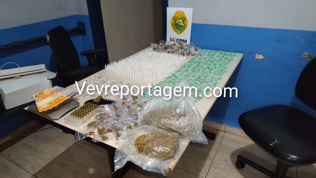 Polícia Militar apreende drogas, munições e objetos furtados em ponto de tráfico na Guarda Mirim